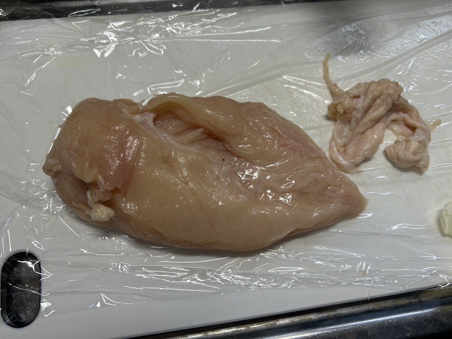 鶏むね肉300gの下ごしらえ前