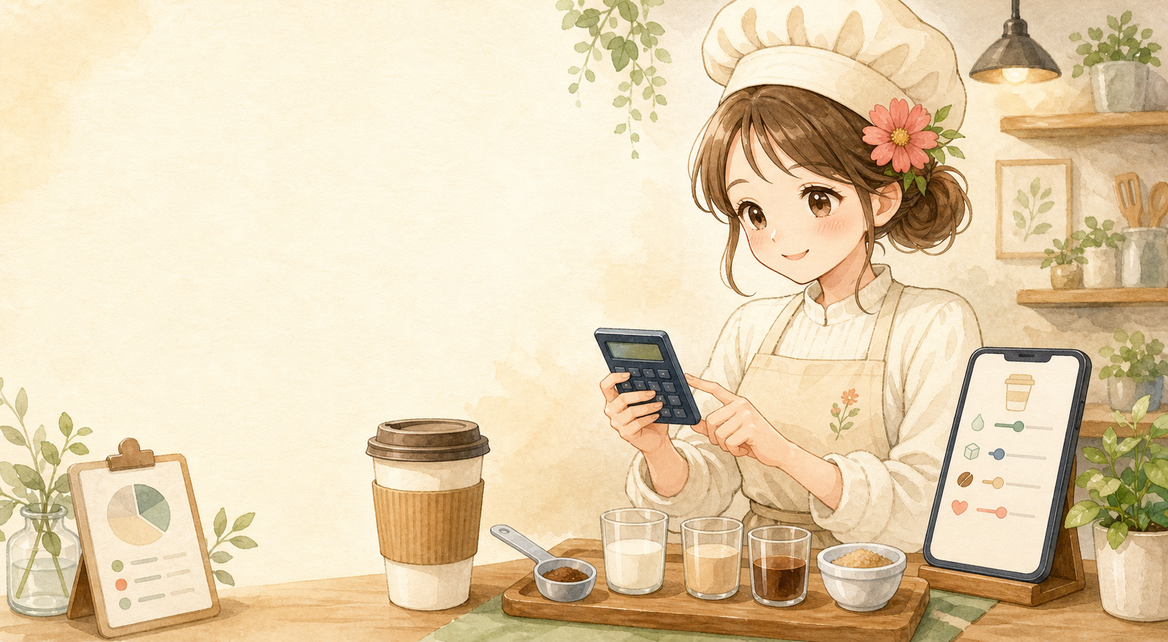 スタバのカロリー かんたん計算機（ミルク変更・カフェイン対応）