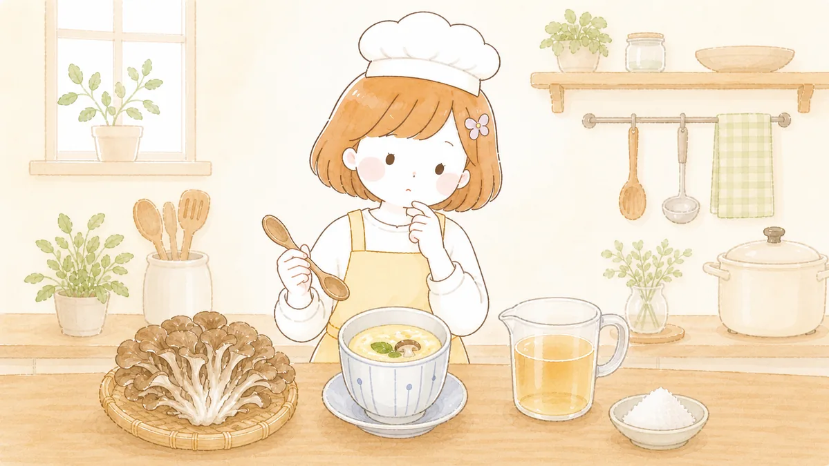 茶碗蒸しが固まらない3つの原因｜まいたけ・だしの量・だしの塩気