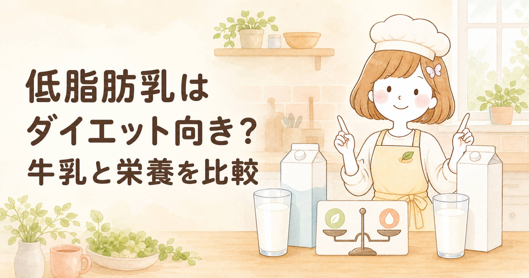 低脂肪乳はダイエット向き？普通牛乳とのカロリー・栄養比較